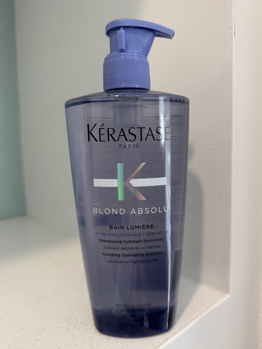 Kérastase Blond Absolu Bain Lumière Hydrating Shampoo 500 ML with pump - New